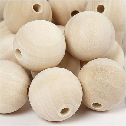Wooden Bead - Pack of 50 - ABC School Supplies