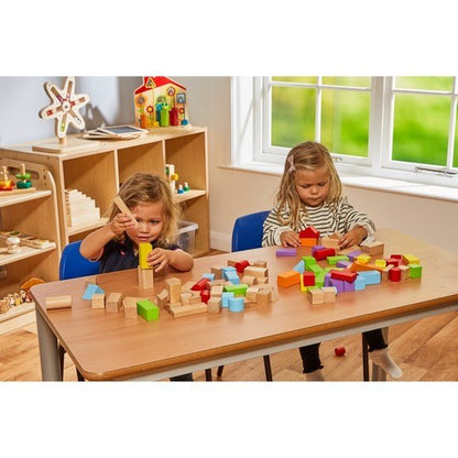 Wooden Blocks Set - 100 Pieces - ABC School Supplies