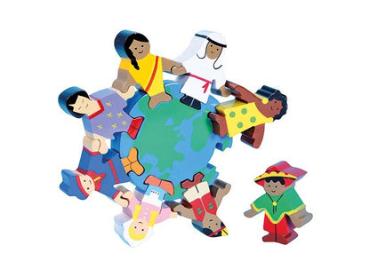 **Wooden Children Of The World Puzzle - ABC School Supplies