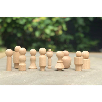 Wooden Community Figures - ABC School Supplies