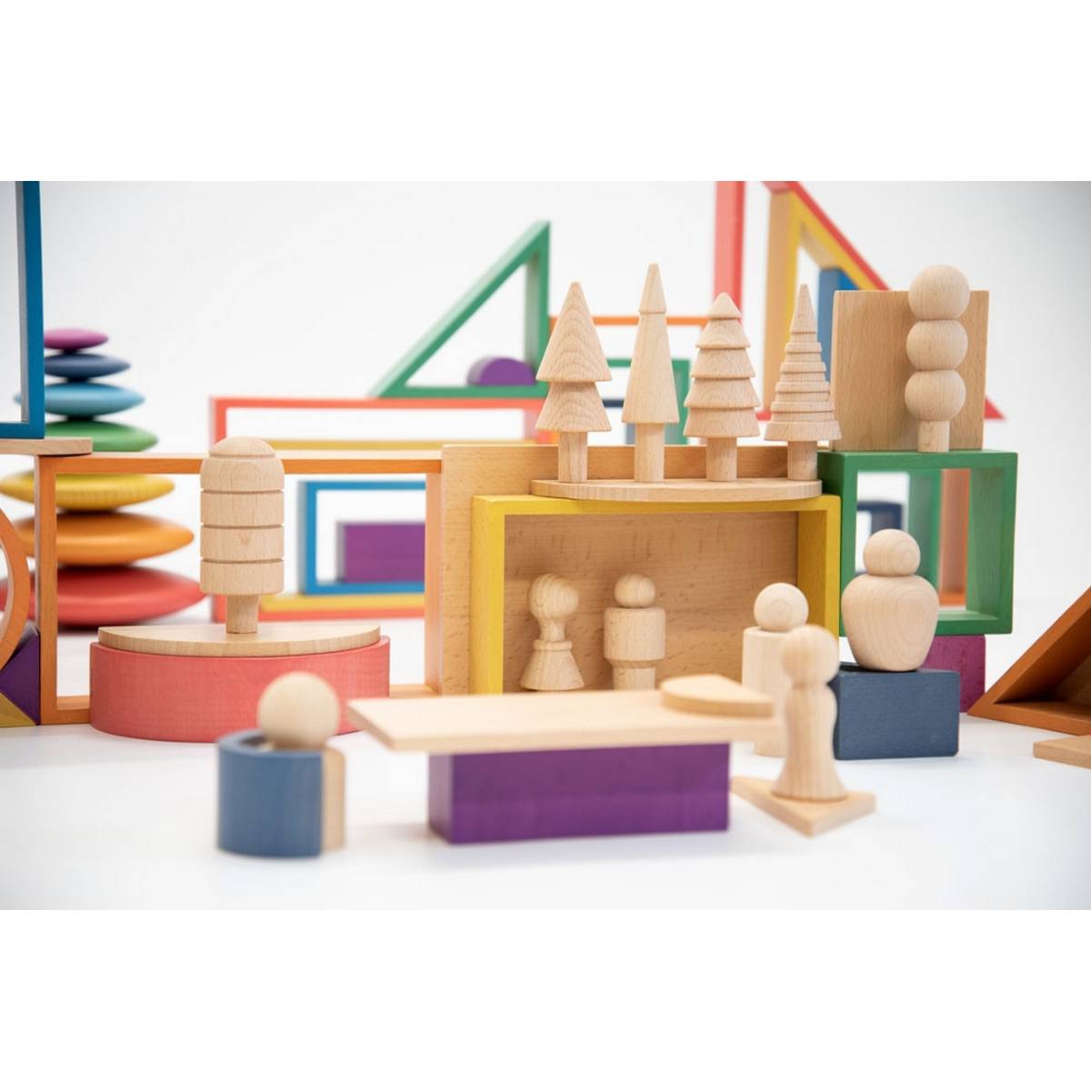 Wooden Community Figures - ABC School Supplies