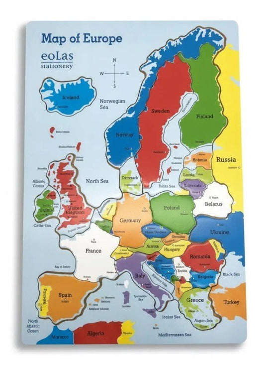 Wooden Countries of Europe Jigsaw Puzzle - ABC School Supplies