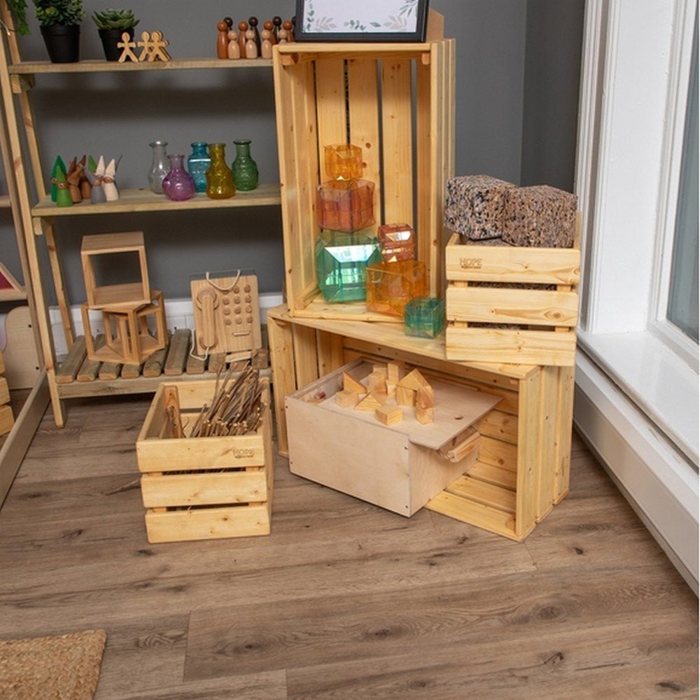 Wooden Crate From Hope - 4 Pack - ABC School Supplies