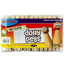 Wooden Dolly Pegs Pack Of 24 - ABC School Supplies