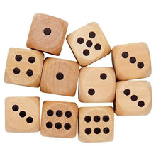 Wooden Dot Dice 25mm Pack of 10 - ABC School Supplies