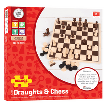 Wooden Draughts And Chess Set - ABC School Supplies