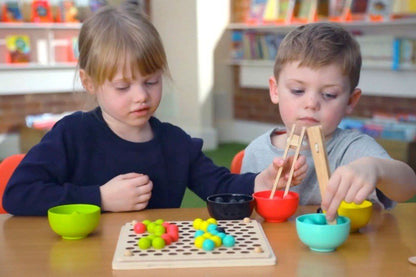 Wooden Fine Motor Pattern Balls - ABC School Supplies
