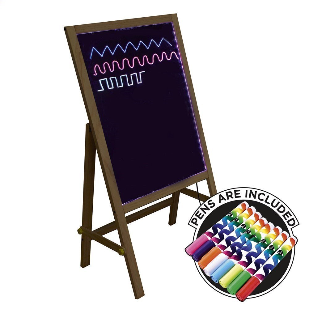 **Wooden Glow Writer Easel - ABC School Supplies