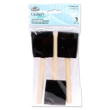 **Wooden Handle Foam Brush Set Of 3 - ABC School Supplies