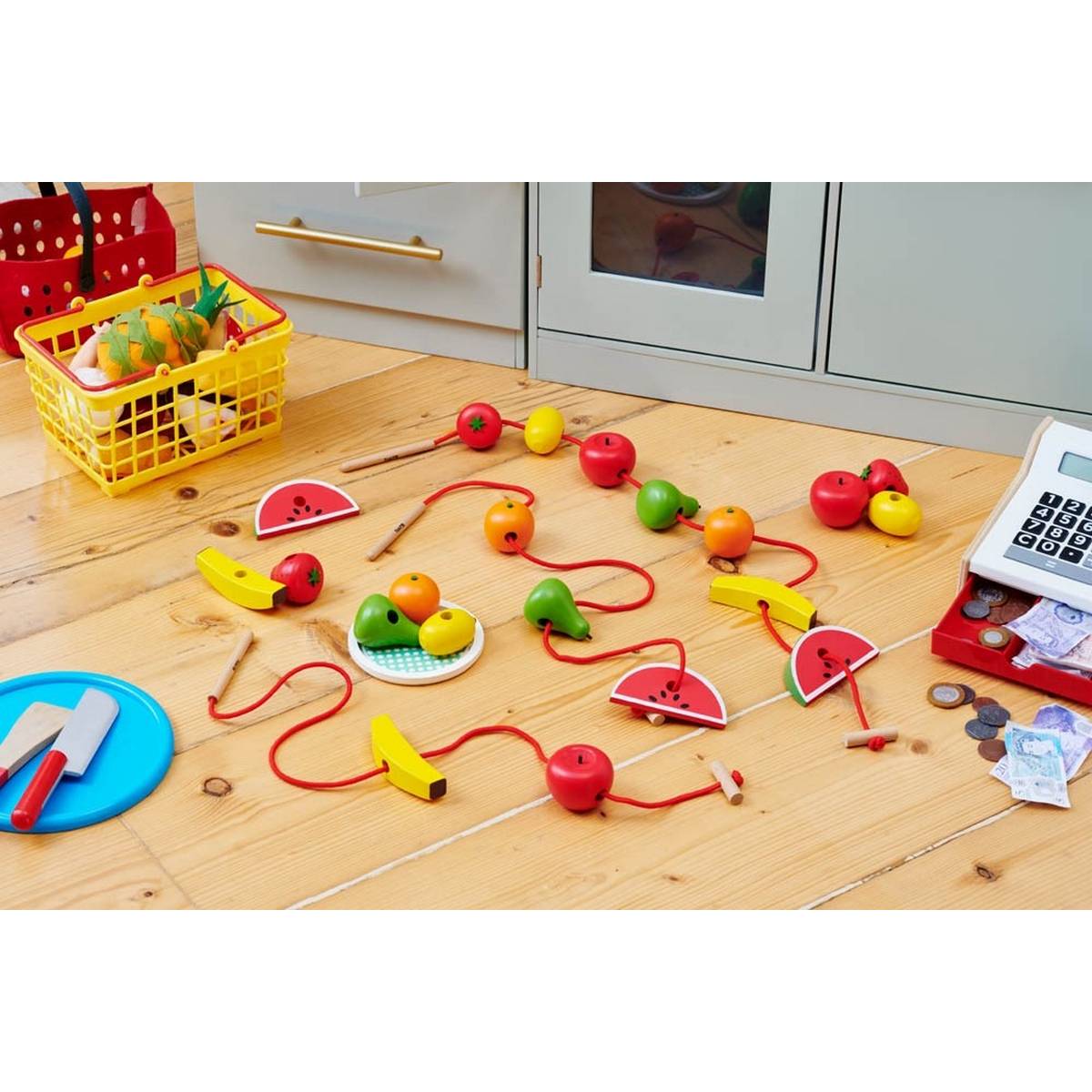 Wooden Lacing Fruits - ABC School Supplies