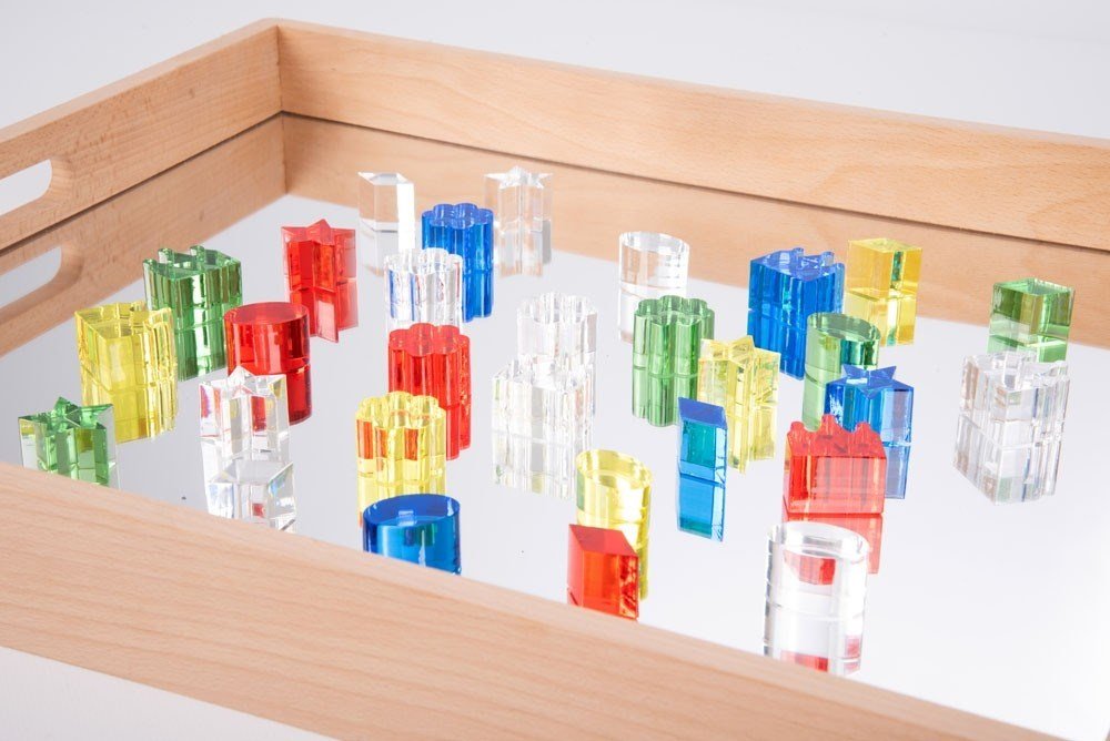Wooden Mirror Tray - ABC School Supplies
