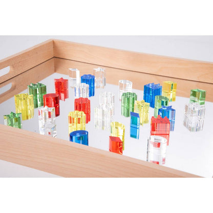 Wooden Mirror Tray - ABC School Supplies