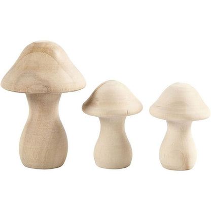 Wooden Mushrooms - ABC School Supplies