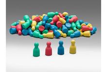 Wooden Pawns Set of 100 Assorted Colours - ABC School Supplies