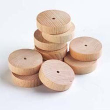 **Wooden Plain Wheels 40Mm - Pack Of 10 - ABC School Supplies
