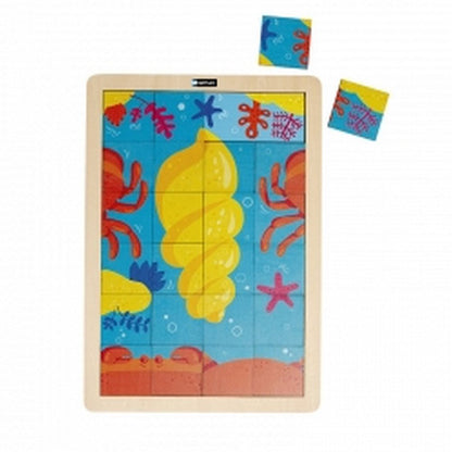 Wooden Puzzle - The Crab & The Seashell - ABC School Supplies