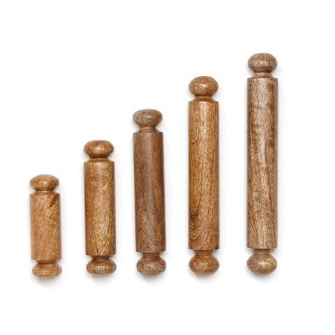 Wooden Rolling Pin 5Pk - ABC School Supplies