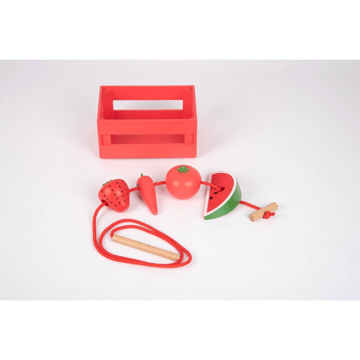 Wooden Sorting Fruit & Vegetable Crates - ABC School Supplies