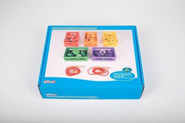 Wooden Sorting Fruit & Vegetable Crates - ABC School Supplies