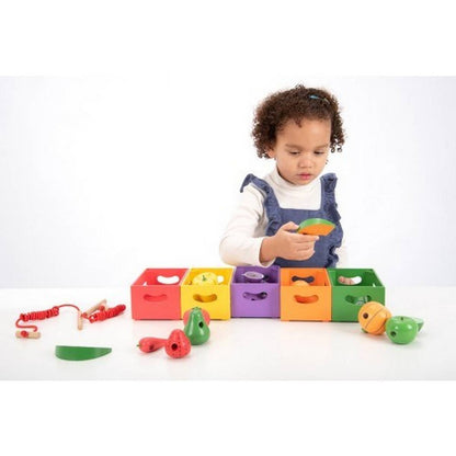 Wooden Sorting Fruit & Vegetable Crates - ABC School Supplies