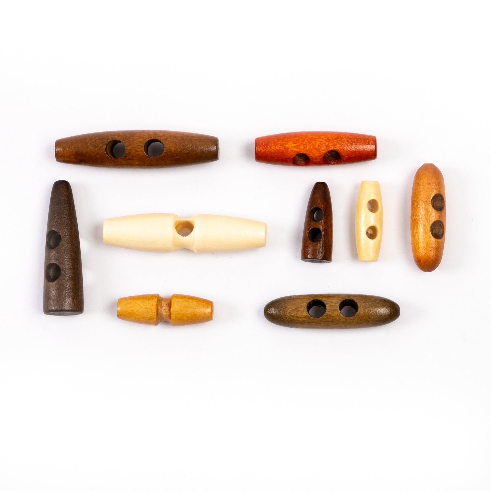 Wooden Toggles Assorted - Pack of 30 - ABC School Supplies