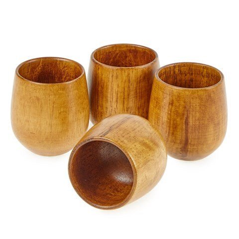 Wooden Tumblers - 4Pk - ABC School Supplies