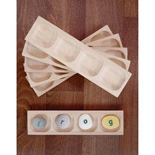 Wooden Word Building 4 Section - Set Of 6 - ABC School Supplies