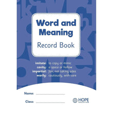 Word And Meaning Record Book - ABC School Supplies