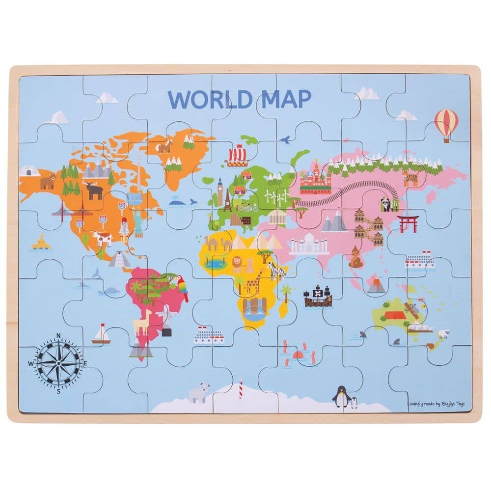 World Map Puzzle - ABC School Supplies