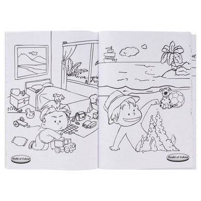World Of Colour A4 48Pg Colouring Book - Bold - ABC School Supplies