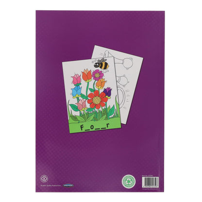 World Of Colour A4 48pg Colouring Book - Word Games - ABC School Supplies