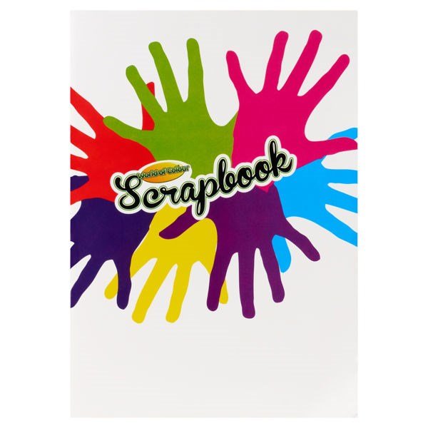 World Of Colour A4 60Pg Scrapbook 5 Asst Colour Pages - ABC School Supplies