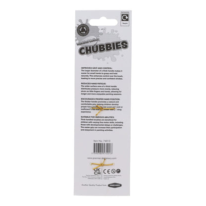 World Of Colour Chubby Paintbrushes Pack of 2 - ABC School Supplies