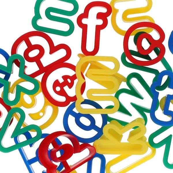 World Of Colour Clay Cutters - Lowercase Letters Pack Of 26 - ABC School Supplies