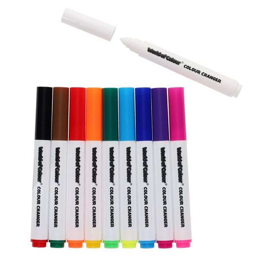 World Of Colour Colour Changers Magic Markers Pack Of 10 - ABC School Supplies