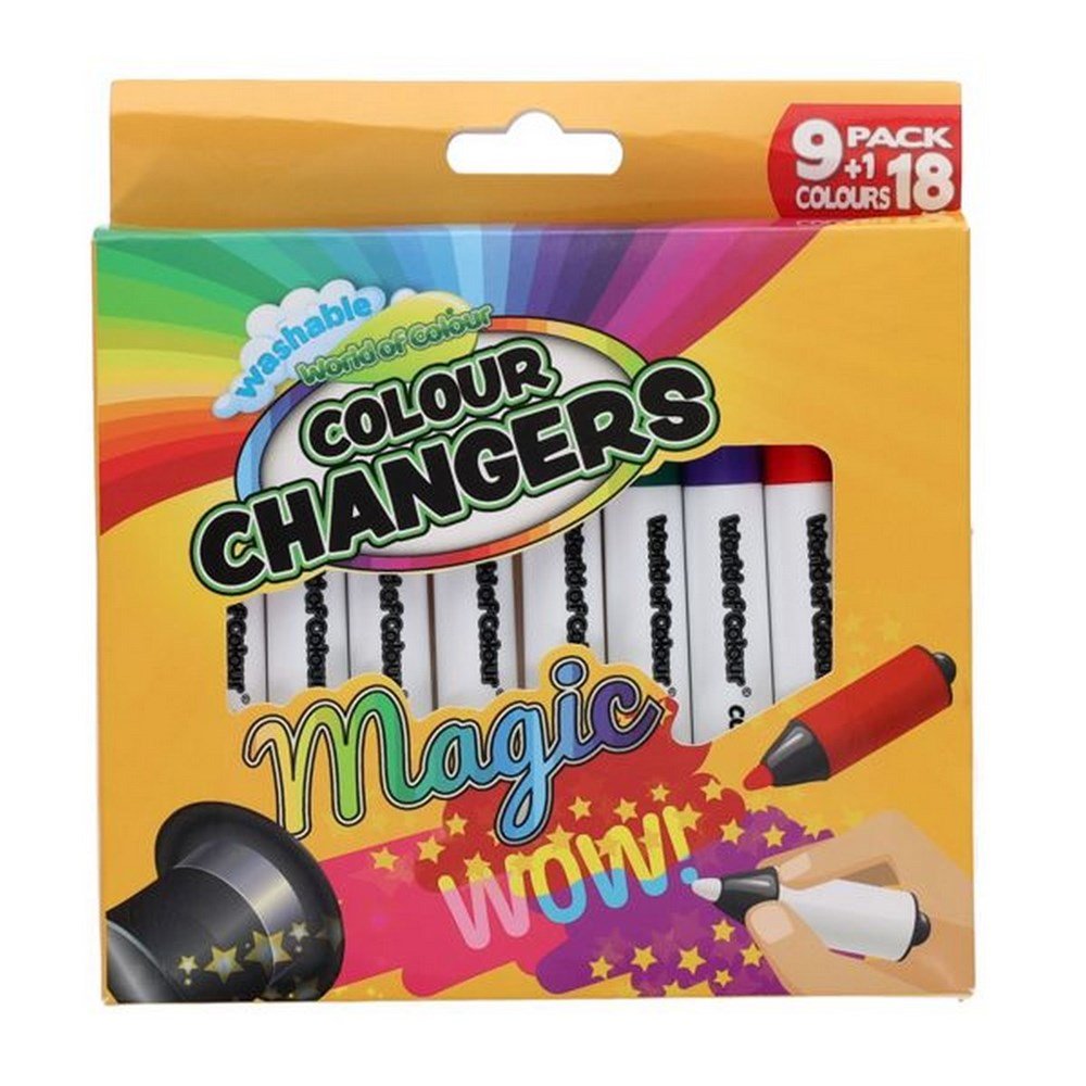 World Of Colour Colour Changers Magic Markers Pack Of 10 - ABC School Supplies