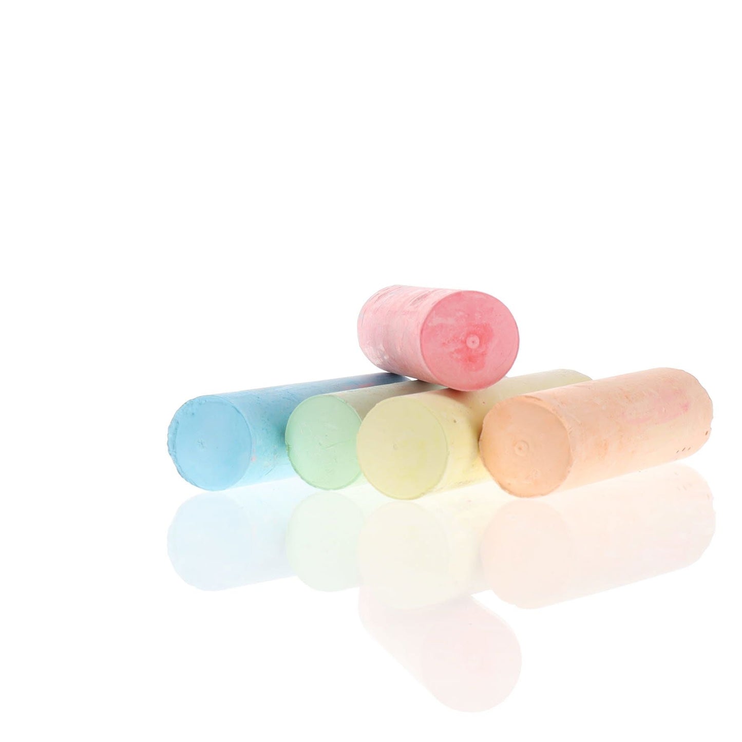 World of Colour Jumbo Sidewalk Chalk - Coloured Bucket of 15pcs - ABC School Supplies