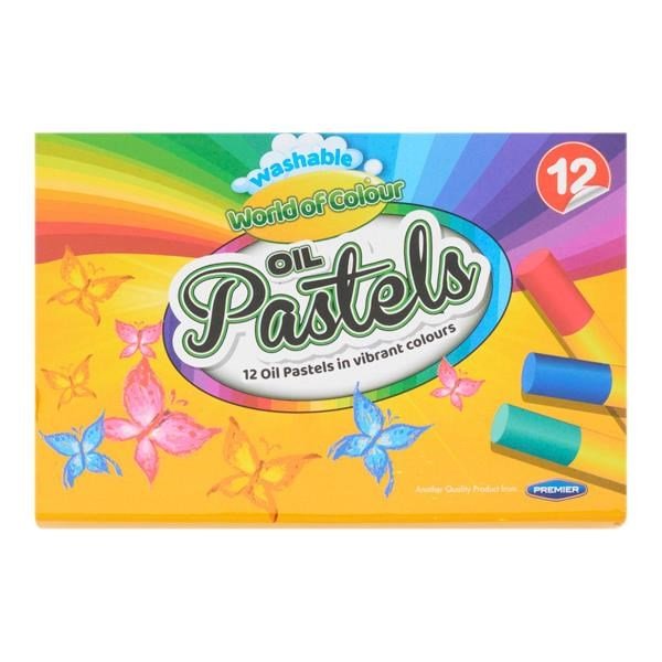 World of Colour Oil Pastels Box of 12 - ABC School Supplies