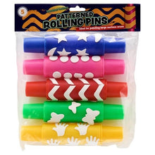 World Of Colour Patterned Rolling Pins Pack Of 5 - ABC School Supplies