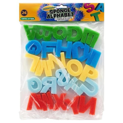 World Of Colour Sponge Alphabet Letters Upper Case - Pack Of 26 - ABC School Supplies