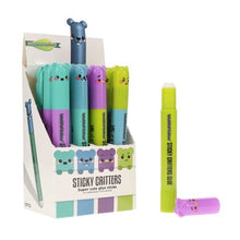 World of Colour Sticky Critters Glue Sticks CDU - Asst - ABC School Supplies