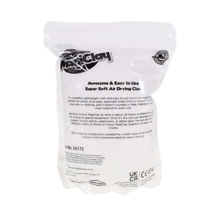 World Of Colour Tub of 150g White Air Drying Magiclay - ABC School Supplies