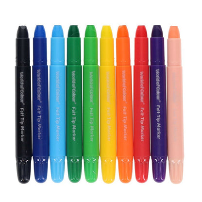 World of Colour Twisties Chunk Crayons Pack of 10 - ABC School Supplies