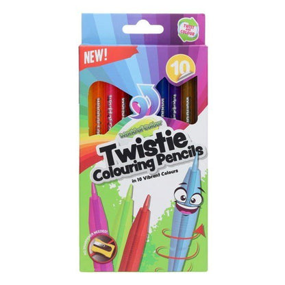 World of Colour Twisties Coloured Pencils Pack of 10 - ABC School Supplies