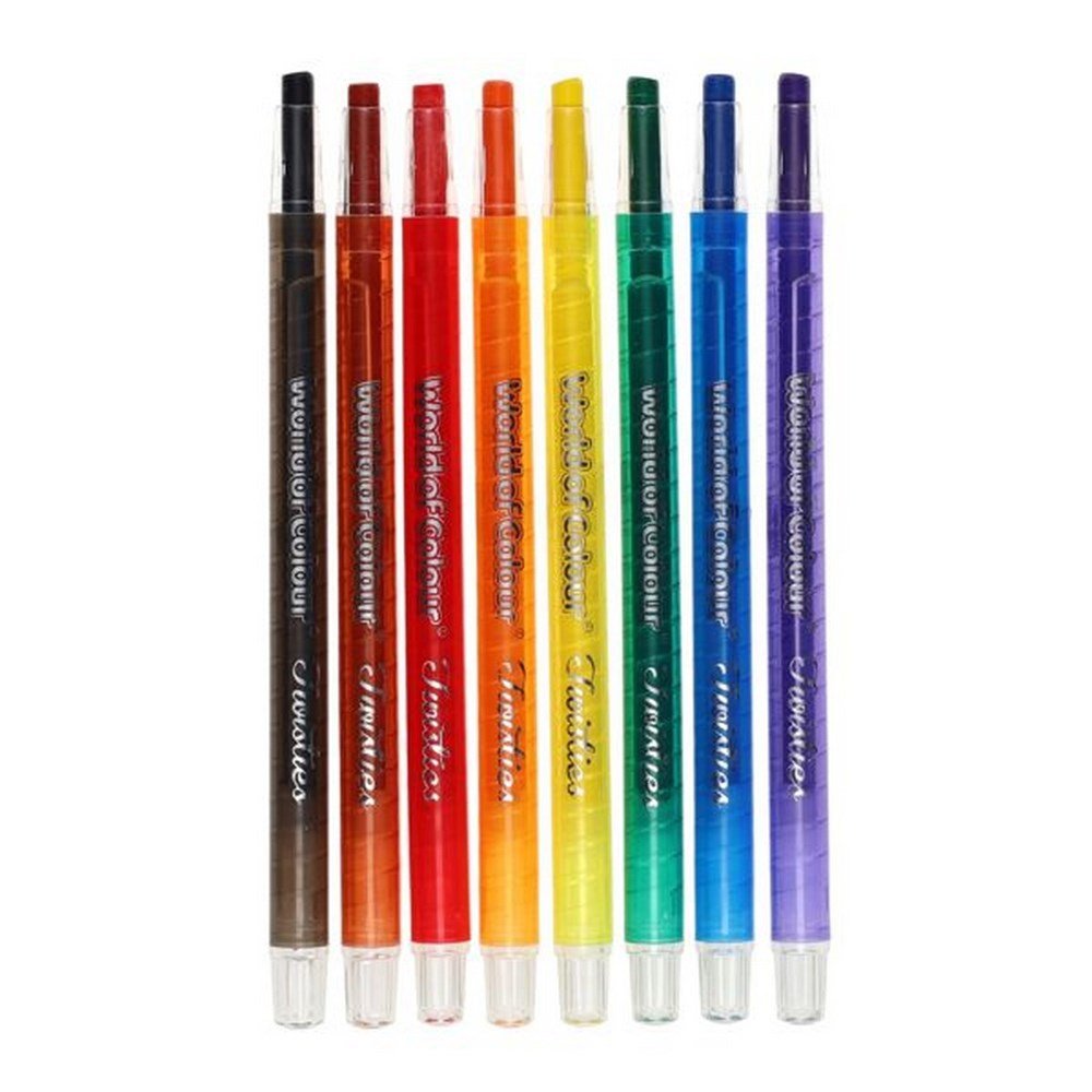 World Of Colour Twisties Crayons Pack Of 8 - ABC School Supplies