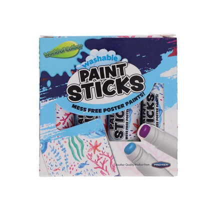 World of Colour World of Colour Box 12 Washable Poster Paint Sticks - ABC School Supplies