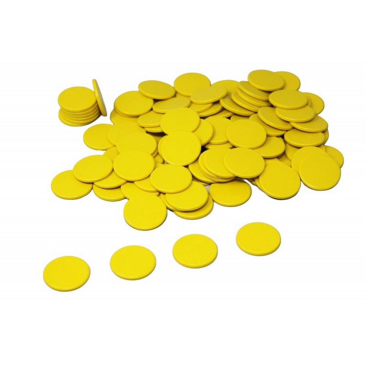Yellow Counters Pack Of 100 - ABC School Supplies
