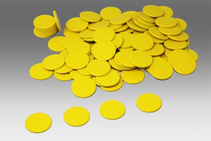 Yellow Counters Pack Of 1000 – ABC School Supplies