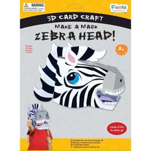 Zebra 3D Mask Card Craft - ABC School Supplies