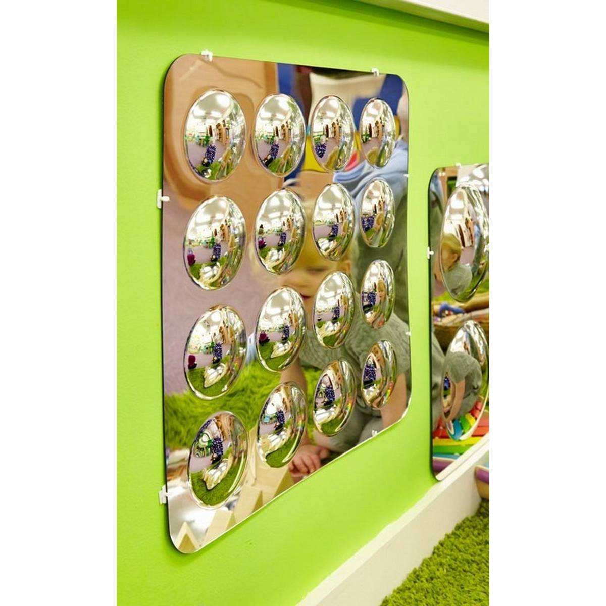 Large 16-Domed Acrylic Mirror Panel - 490mm